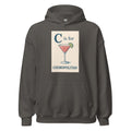 C is for Cosmopolitan alphabet illustration Hoodie front view — Wandering With Pride