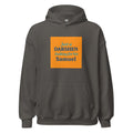 Typography with the phrase 'Just a DARSHEN looking for his Samuel' Hoodie front view — Wandering With Pride