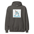 cartoon whalocorn illustration Hoodie front view — Wandering With Pride