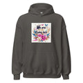 We are not going back illustration with floral and butterfly elements Hoodie front view — Wandering With Pride