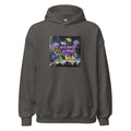 We are not going back typography with floral crack illustration Hoodie front view — Wandering With Pride