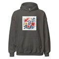 We are not going back illustration with flowers, leaves, and butterfly Hoodie front view — Wandering With Pride