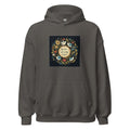 We are not going back illustration with floral border Hoodie front view — Wandering With Pride