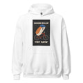 sashimi roll riding a bicycle illustration Hoodie front view — Wandering With Pride