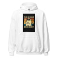Cartoon ghost with sunglasses and hat Hoodie front view — Wandering With Pride