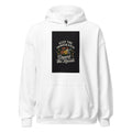 Typography with 'KEEP THE IMMIGRANTS DEPORT THE RACISTS' text surrounded by floral pattern Hoodie front view — Wandering With Pride