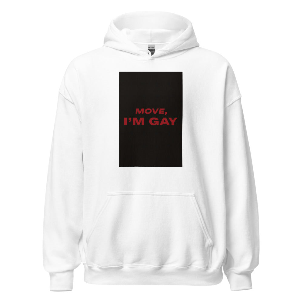 Pride typography Hoodie front view — Wandering With Pride