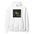 green dumpster on fire illustration Hoodie front view — Wandering With Pride