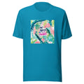Tropical jungle illustration with 'Not Aspiring To Be Humble' text Tee front view — Wandering With Pride