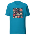 Not Aspiring To Be Humble illustration with floral garden Tee front view — Wandering With Pride