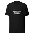 EMOTIONAL SUPPORT ANIMAL typography Tee front view — Wandering With Pride
