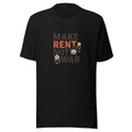 Typography with peace sign and flower Tee front view — Wandering With Pride