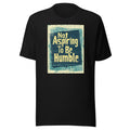 Not Aspiring to Be Humble typography Tee front view — Wandering With Pride