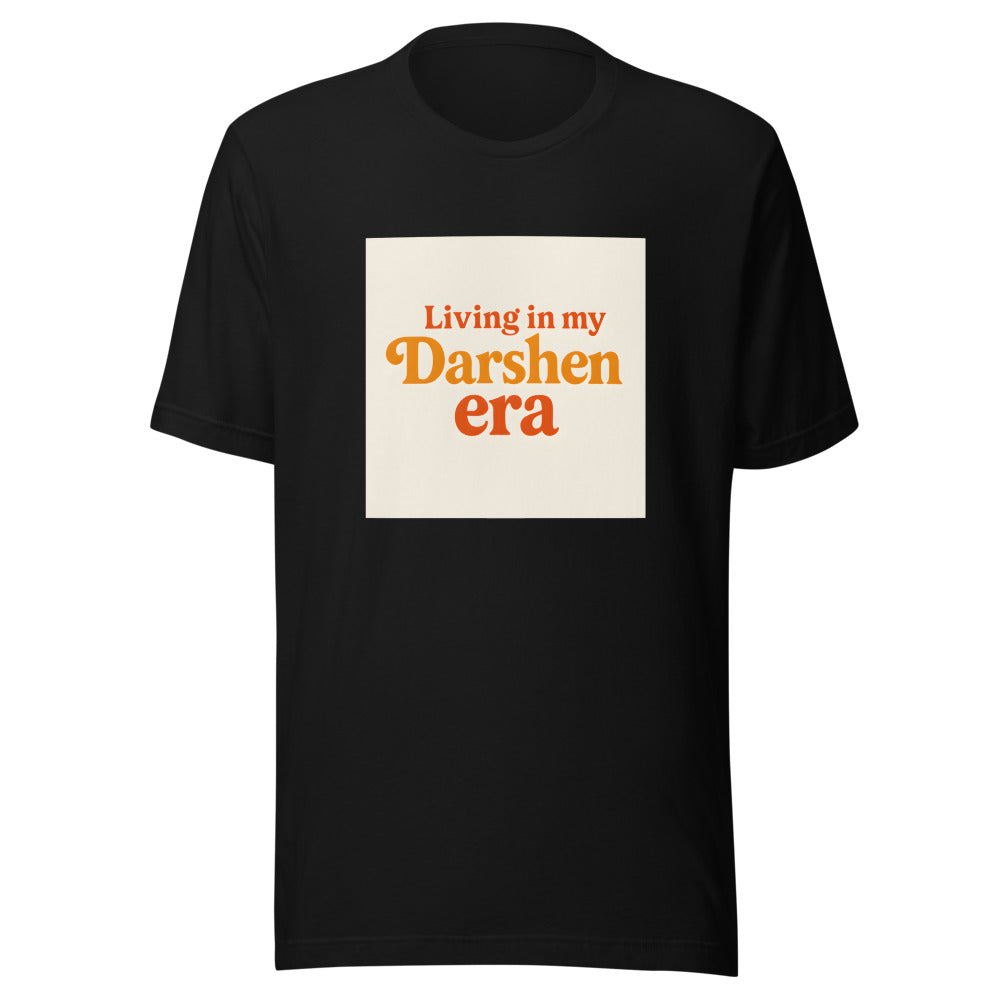 Living in my Darshen era typography Tee front view — Wandering With Pride