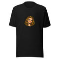 determined blonde woman portrait Tee front view — Wandering With Pride