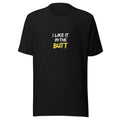 Typography: 'I LIKE IT IN THE BUTT' Tee front view — Wandering With Pride