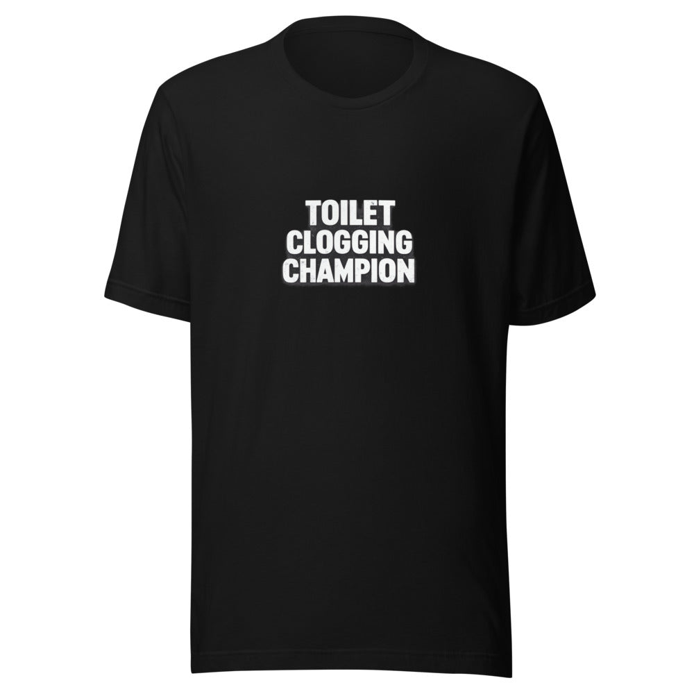 toilet with crown illustration Tee front view — Wandering With Pride