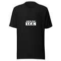 ABOLISH I.C.E. typography Tee front view — Wandering With Pride