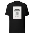 Hot Girl Budgeting typography Tee front view — Wandering With Pride