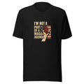 Illustration of a fist holding a grenade with the American flag in the background Tee front view — Wandering With Pride