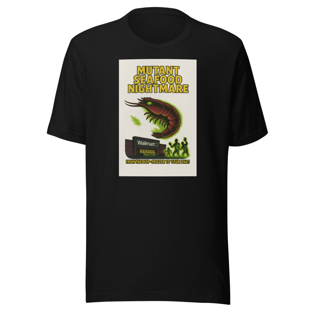 Mutant seafood with a frightful face Tee front view — Wandering With Pride