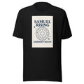 Stylized Moon phases and celestial symbols illustration Tee front view — Wandering With Pride