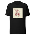 playful lamb illustration Tee front view — Wandering With Pride