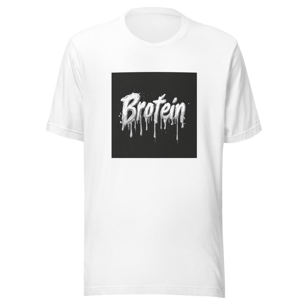 Brotein graffiti typography Tee front view — Wandering With Pride