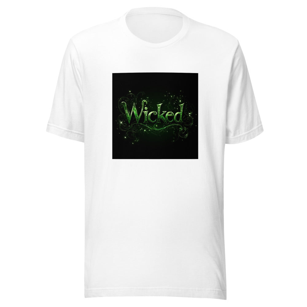 Illustration of Elphaba from the musical Wicked Tee front view — Wandering With Pride