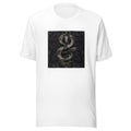 snake coiled around a skull illustration Tee front view — Wandering With Pride